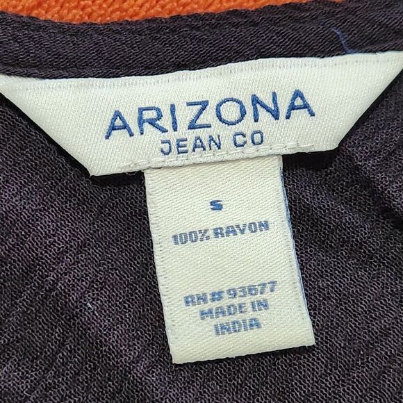 Arizona Crop Top for Women Size Small Black sheer 100%Rayon - Picture 7 of 9